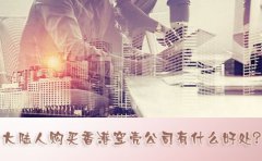 大陸人購買香港空殼公司有什么好處？